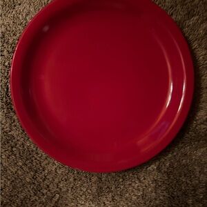 Elegant Red Dinner Plate